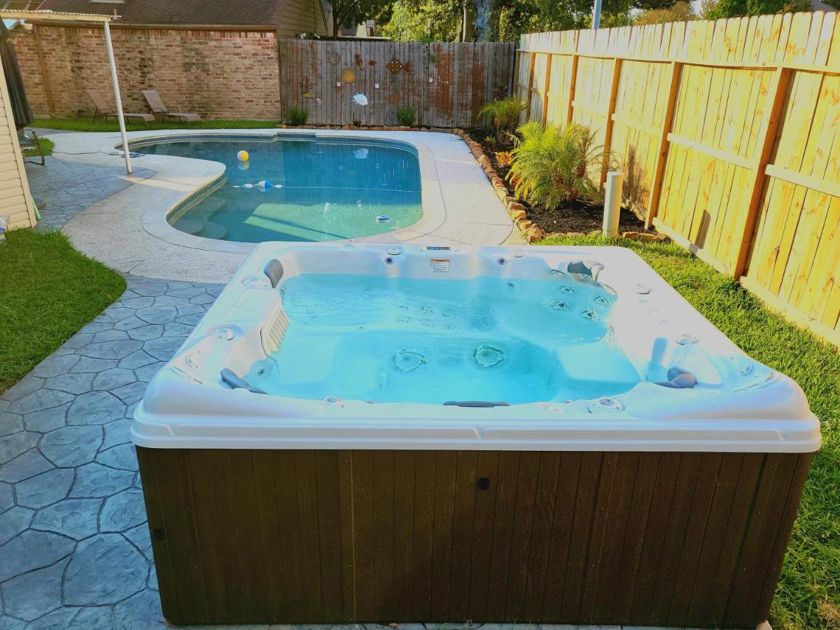 1976Houstongem Luminous Pvtpool & Hottub Dt20Mins For Lrg Families 6Beds 2Bath Villa Екстериор снимка