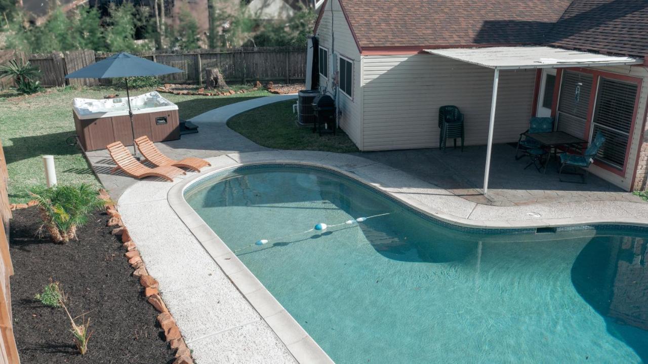 1976Houstongem Luminous Pvtpool & Hottub Dt20Mins For Lrg Families 6Beds 2Bath Villa Екстериор снимка